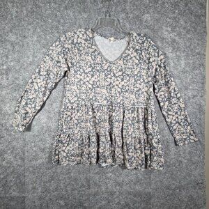 Anthropologie 143 Story Women's Long Sleeve Pullover Tunic Multi Color Size L